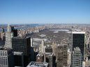 A view of Central Park from the Rockefellar Centre