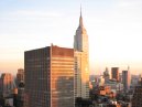 Sunset and Empire State Building from Hotel Room Window