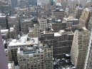 Roof-top water towers from hotel window